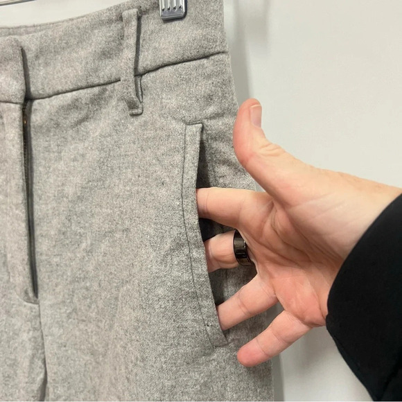 Aritzia Wilfred Jallade Grey Wool Crop Pants Size 2 - Picture 4 of 13